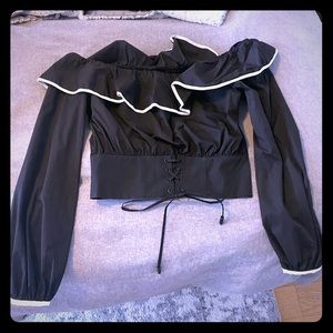 Lovers & Friends off the shoulder corset top